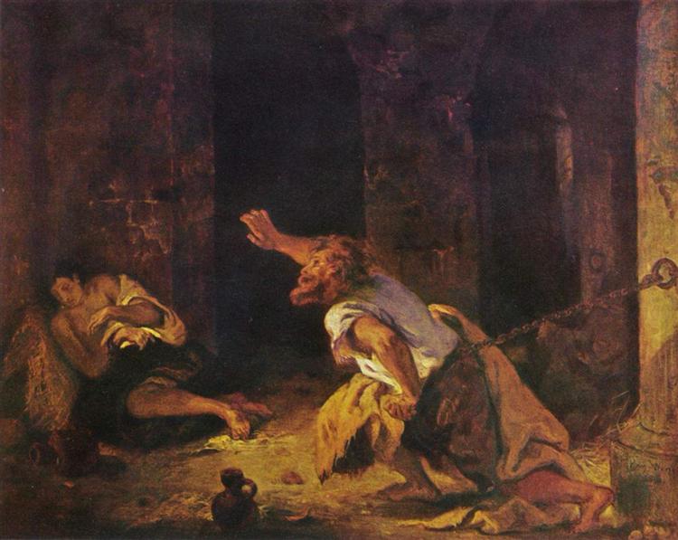 Prizonierul din Chillon, 1834 - Eugene Delacroix
